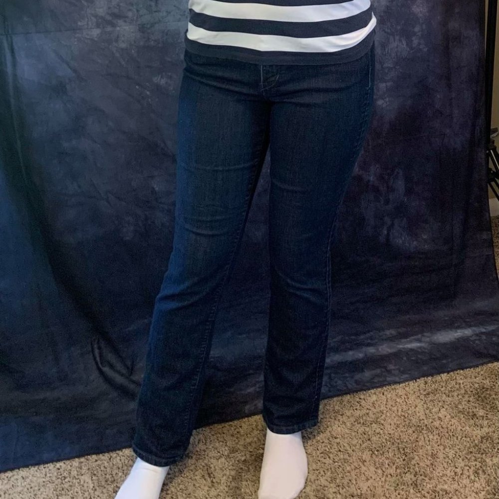 Ann Loft Blue Jeans Five Pocket Modern Straight